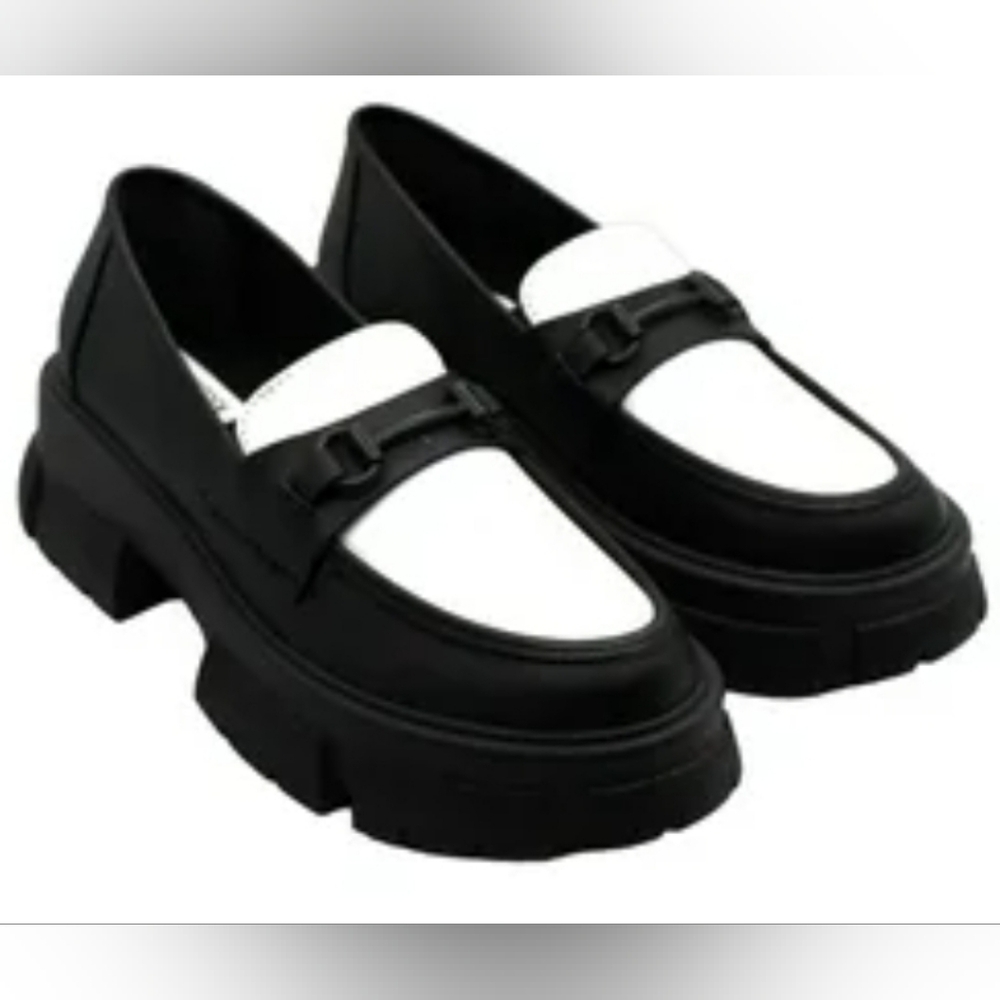 Steve Madden Trifecta size 6 Black & White worn 1x *As seen on Vanderpump Rules*